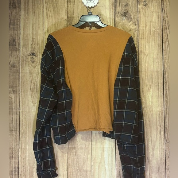 NWT Upcycled Beatles Flannel Tee size L-XXL - Picture 5 of 7